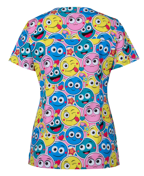 JB's LADIES SCRUB TOP PRINTED - 4STP1