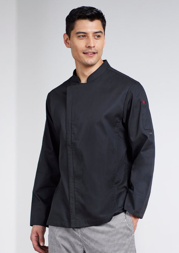 Biz Collection Men's Long Sleeve Alfresco Chef Jacket - CH330ML