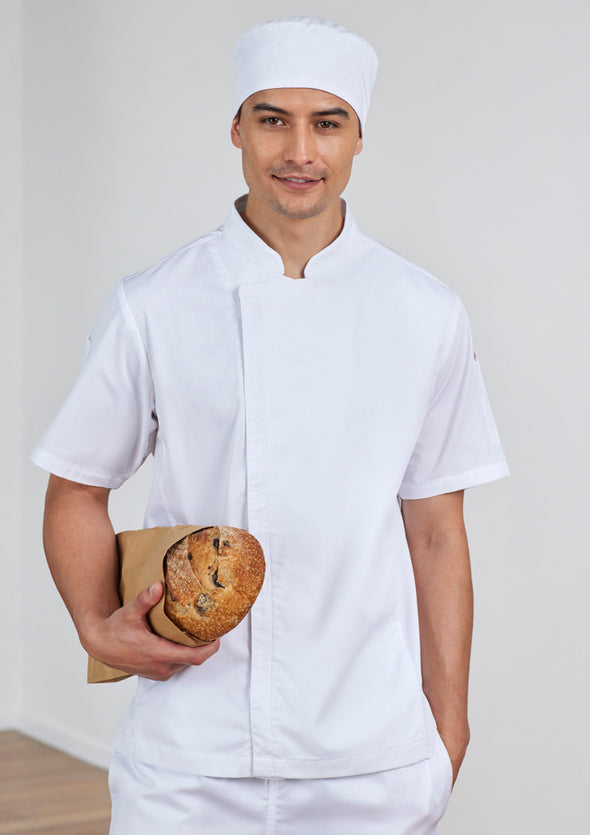 Biz Collection Men's Short Sleeve Alfresco Chef Jacket - CH330MS