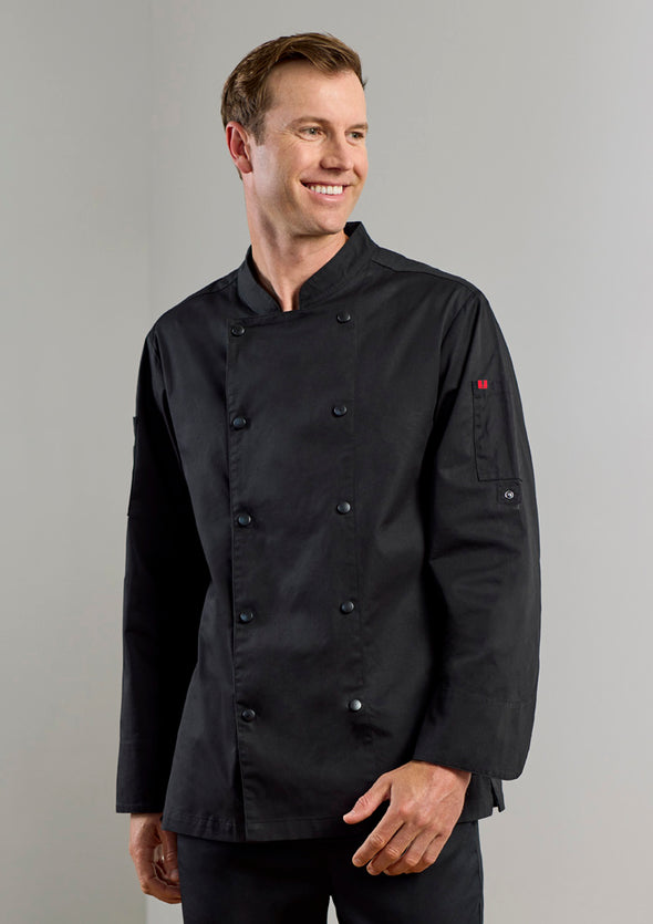 Biz Collection Mens Long Sleeve Gusto Chef Jacket - CH430ML