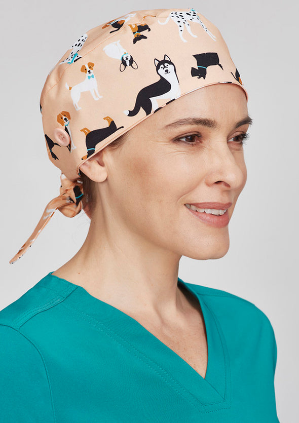 Unisex Printed Scrub Cap