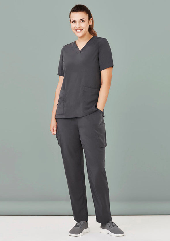 Biz Care Womens Easy Fit V-Neck Scrub Top - CST941LS