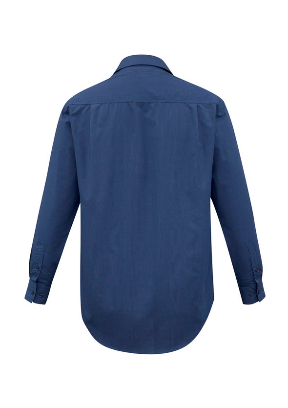 Biz Collection Mens Long Sleeve Micro Check  Shirt  - SH816