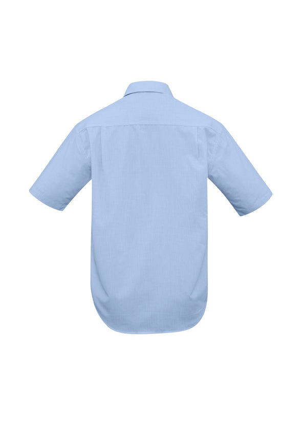 Biz Collection Mens Short Sleeve Micro Check  Shirt  - SH817