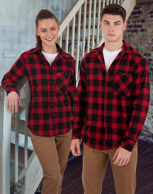 Unisex Flannel Plaid Shirt