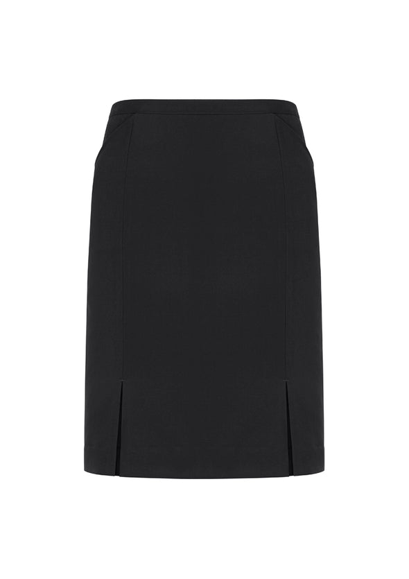 Womens Front Pleat Detail Straight Skirt