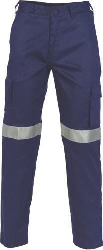 DNC 3326  Lightweight Cotton Cargo Pants with 3M Reflective Tape