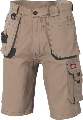 DNC 3336 duck weave mid weight cargo tradies shorts