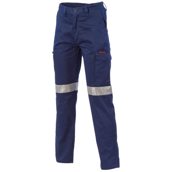 DNC 3353 cool breeze cotton cargo work pants with tape