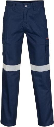 DNC 3360  Middle Weight Cotton Double Angled Cargo Pants With CRS Reflective Tape