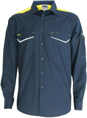 DNC 3582  ripstop tradies long sleeve shirt