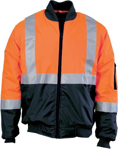 DNC 3762 HI Vis Two Tone Bomber Jacket with Tape
