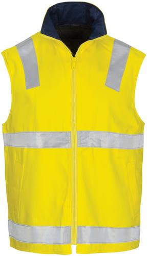 DNC 3765 HiVis Cotton Drill Reversible Vest with Tape