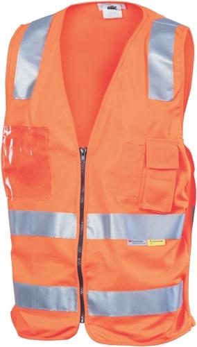 DNC 3807 hi vis safety vest day/night with tape