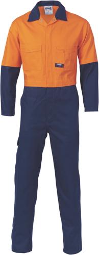 DNC 3851 HiVis Two Tone Cott on Coverall