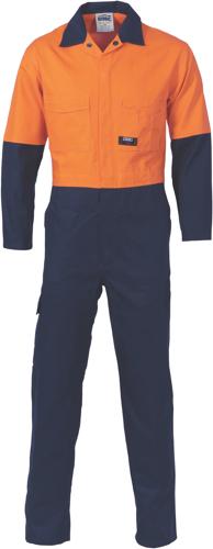DNC 3852 HiVis Cool-Breeze 2-Tone LightWeight Cotton Coverall