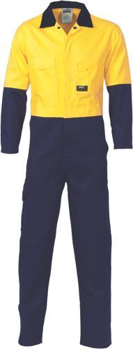 DNC 3852 HiVis Cool-Breeze 2-Tone LightWeight Cotton Coverall