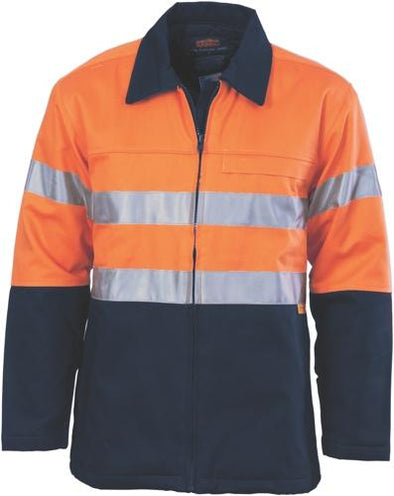 DNC 3858 HiVis Two Tone Protect or Drill Jacket with Tape