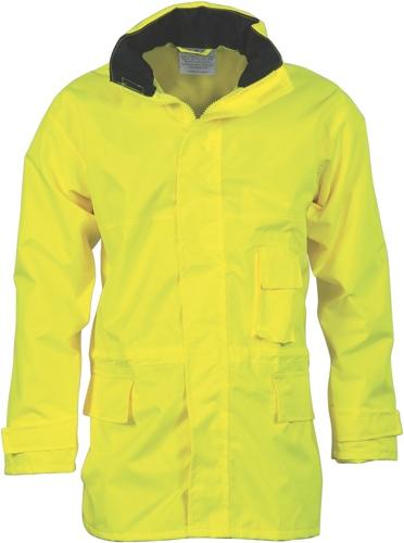 DNC 3873  Hi Vis Breathable Rain Jacket