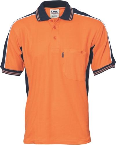 DNC 3895 poly cotton contrast polo shirt
