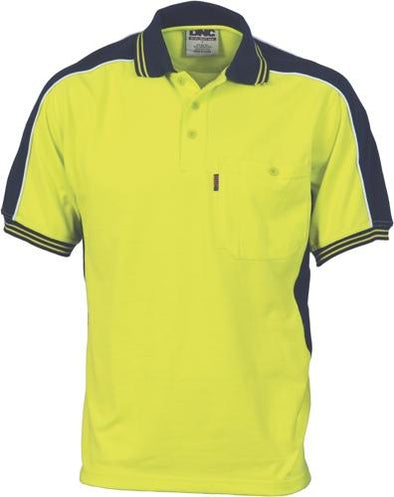 DNC 3895 poly cotton contrast polo shirt