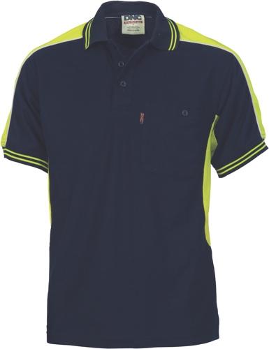 DNC 5214 poly cotton panel polo shirt