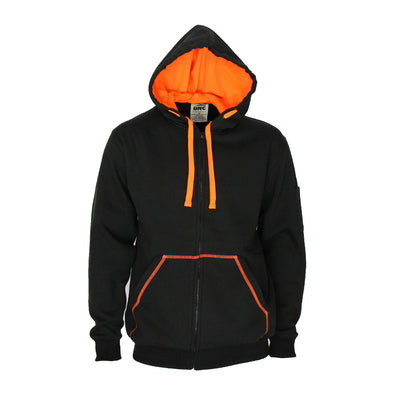DNC 5424  full zip super brushed fleece hoodie