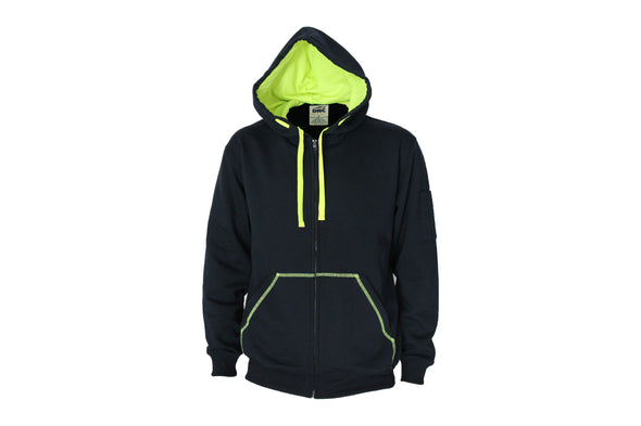 DNC 5424  full zip super brushed fleece hoodie