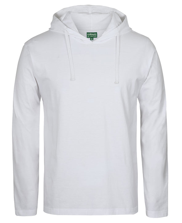COLOURS OF COTTON  L/S HOODED TEE         