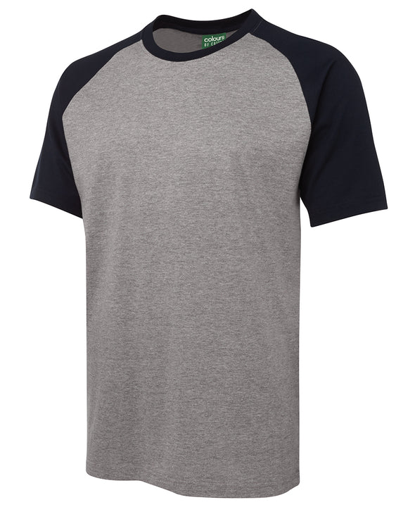 JB'S COLOURS OF COTTON  TWO TONE TEE - 1TT