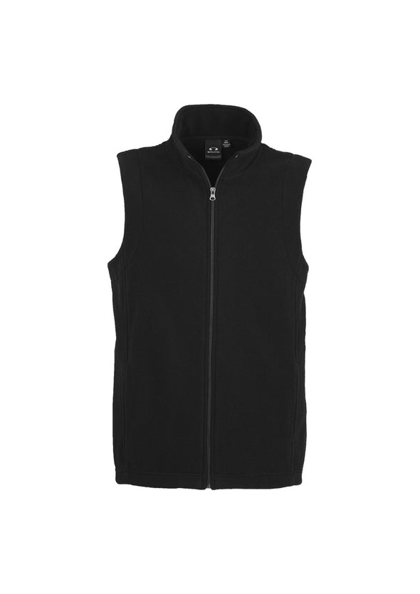Biz Collection Mens Plain Micro Fleece Vest  - F233MN
