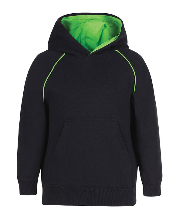 CONTRAST FLEECY HOODIE