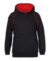 CONTRAST FLEECY HOODIE