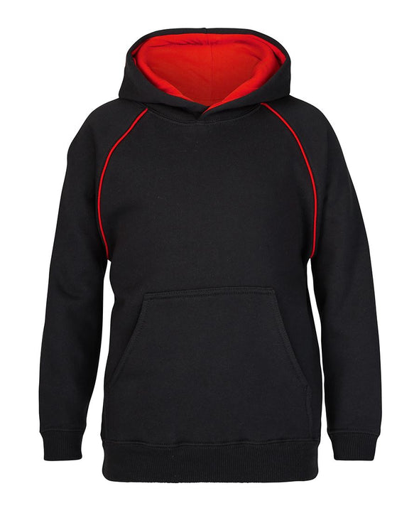 CONTRAST FLEECY HOODIE