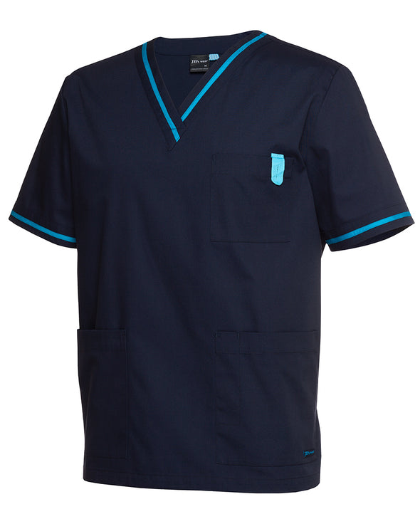 JB's  CONTRAST UNISEX SCRUBS TOP - 4SCT