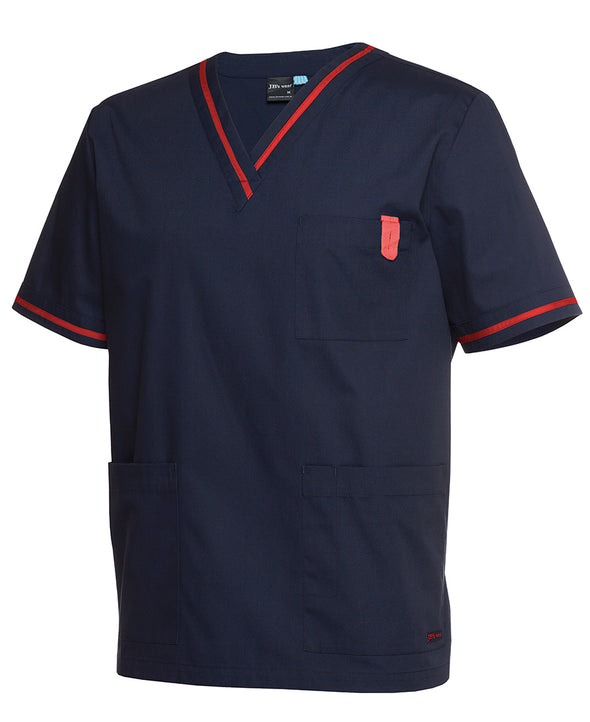 JB's  CONTRAST UNISEX SCRUBS TOP - 4SCT