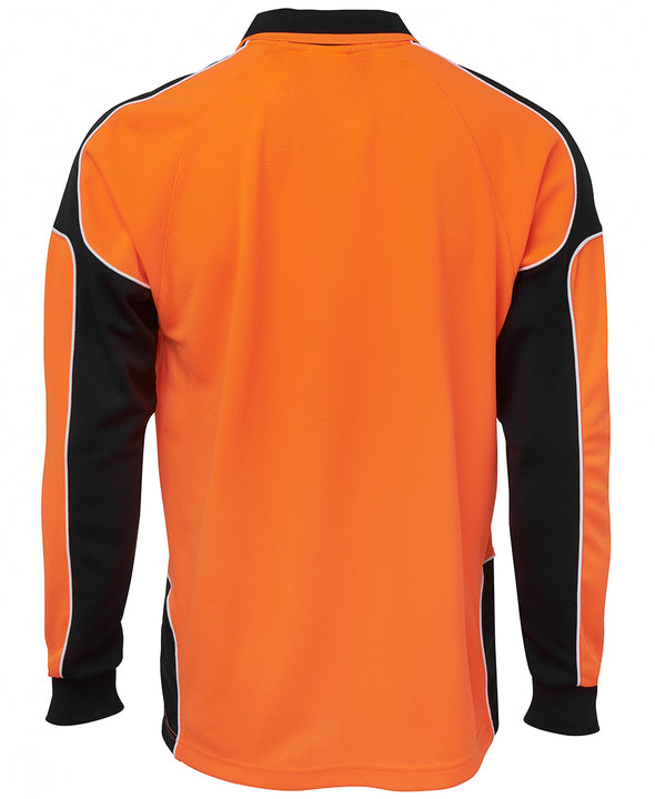 JB's HI VIS L/S ARM PANEL POLO - 6AP4L