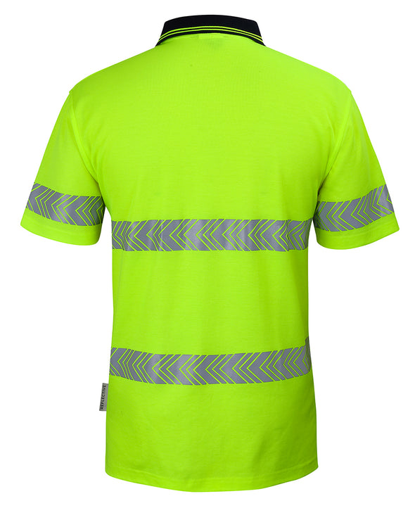 JB's HI VIS S/S D+N COTTON BACK SEGMENTED TAPE POLO - 6HMSS