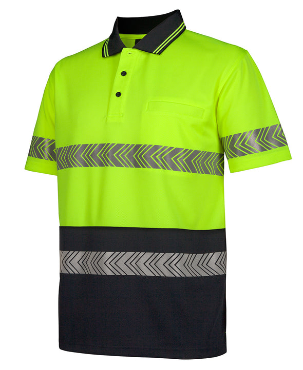 JB's HI VIS S/S SEGMENTED TAPE POLO - 6HSST