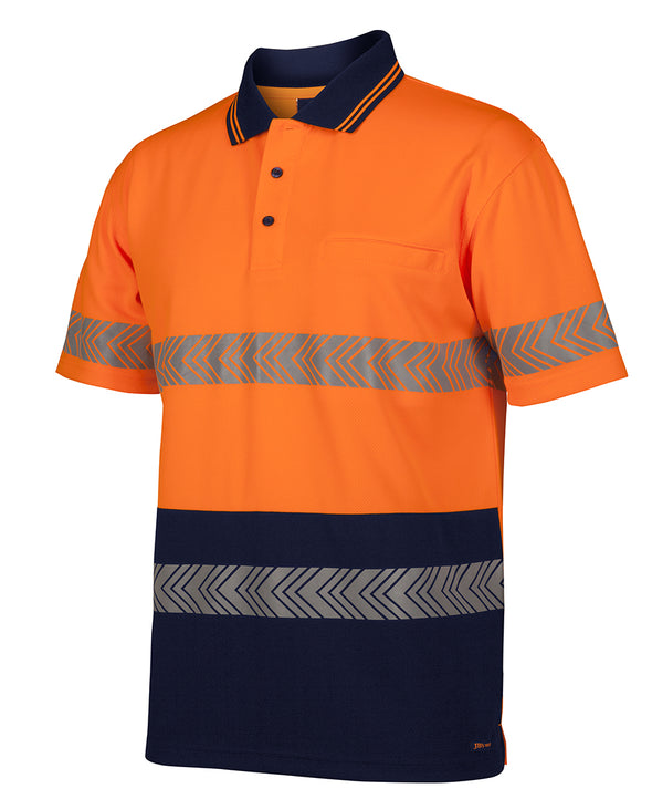JB's HI VIS S/S SEGMENTED TAPE POLO - 6HSST