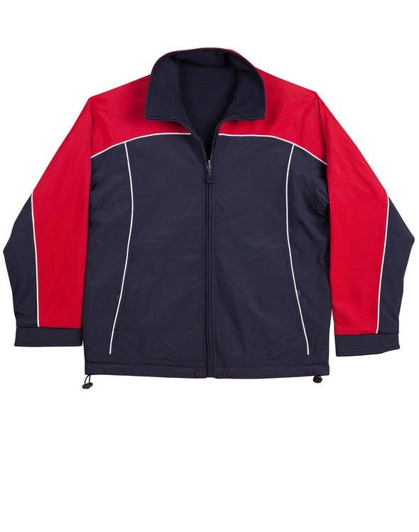 Reversible jacket contrast colors