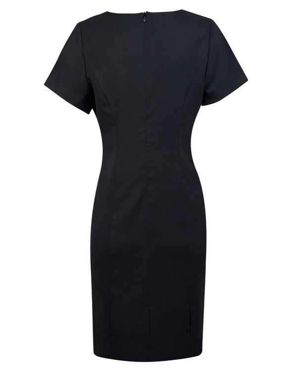 Ladies' Poly/Viscose Stretch, Short Sleeve Dress - M9282
