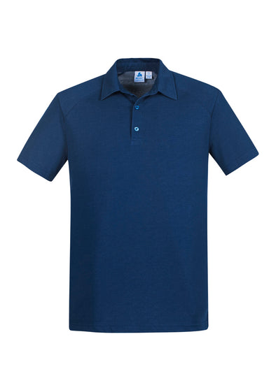 P011MS Byron steel blue Polo