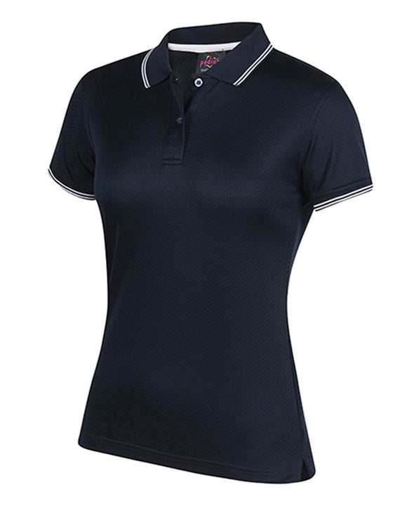 JB'S PODIUM  LADIES JACQUARD CONTRAST POLO - 7JCP1