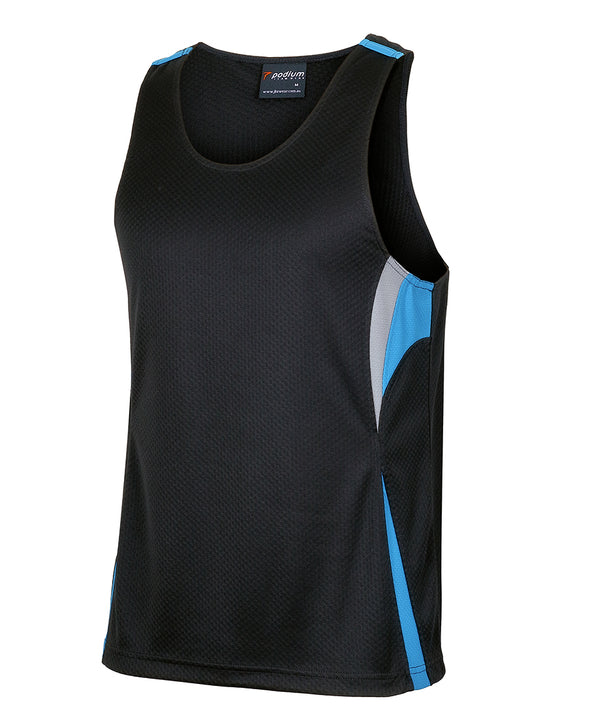 JB'S PODIUM COOL JACQUARD SINGLET - 7CJS