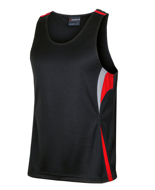 JB'S PODIUM COOL JACQUARD SINGLET - 7CJS