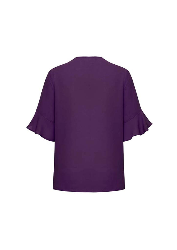 Womens Aria Fluted Sleeve Blouse - RB966LS