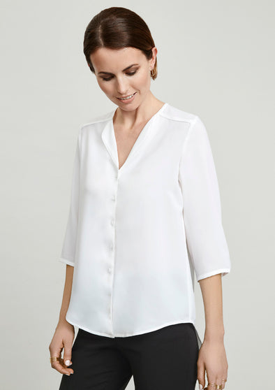 Biz Collection Lily Ladies Longline Blouse  - S015LT