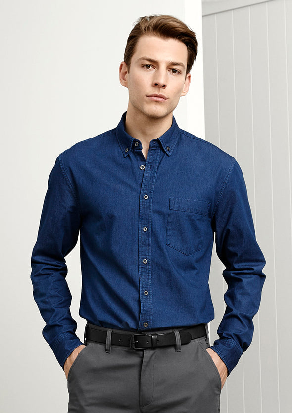 Biz Collection Indie Mens Long Sleeve Shirt - S017ML