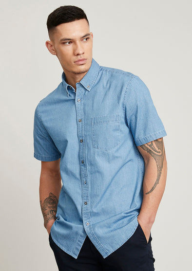 Biz Collection Indie Mens Short Sleeve Shirt - S017MS